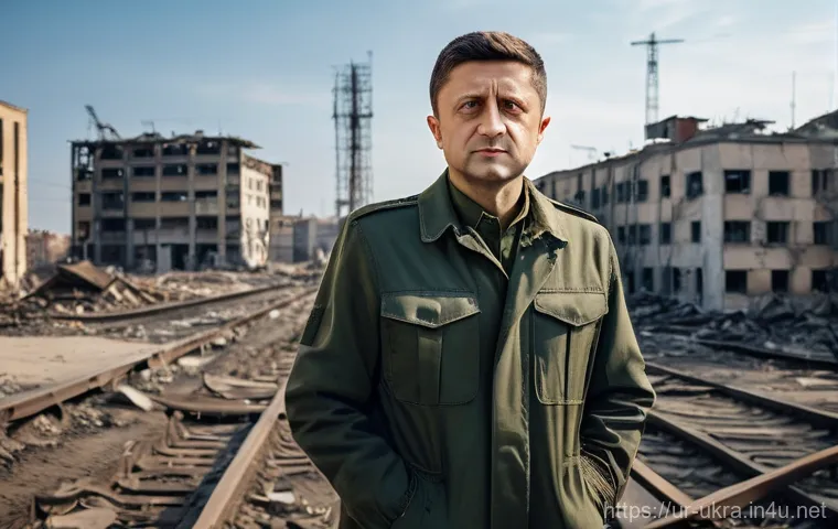 볼로디미르 젤렌스키 정책 - Image Prompt 1: The Resilient Leader**