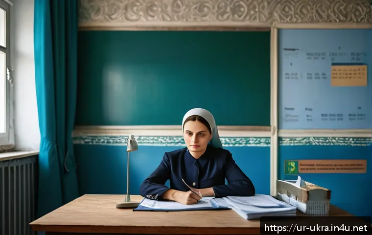 우크라이나에서 남녀 임금 격차 - A detailed scene illustrating gender disparity in Ukraine’s workforce during wartime: a middle-aged ...